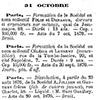 'Archives commerciales de la France - No. 88-89 - noviembre 5, 1876' - Original company was dissolved by means of an act dated October 20, 1876, with an ending date given as August 23, 1876