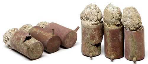 Excavated Christian Sharps Pinfire Cartridges